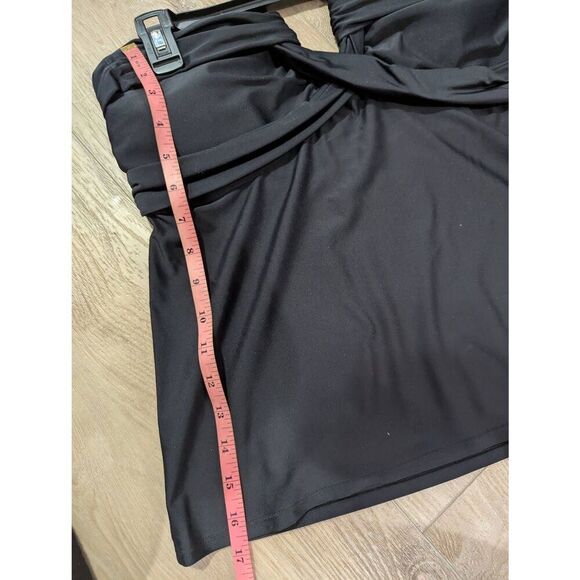 Sz 14 Elle Twist Front Halter Tankini Swimsuit Top - Picture 7 of 7